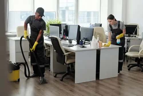 Disinfecting high-touch office areas