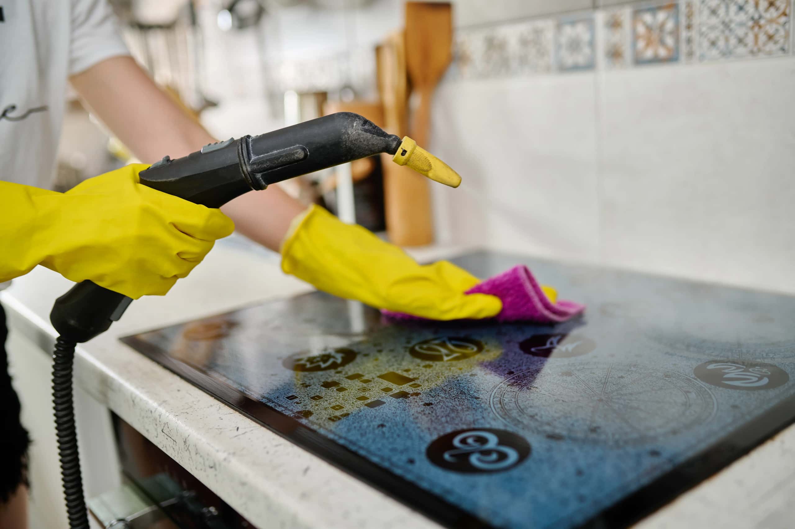 Baseboard and door detail as part of deep house cleaning